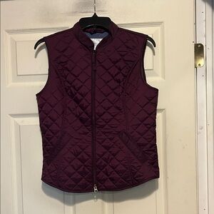 Van Heusen Purple Quilted Vest Size Small